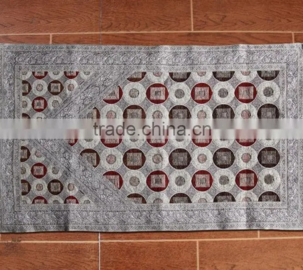 100%Chenille 70*110CM Woven Muslim Prayer Rug Mat photo-3