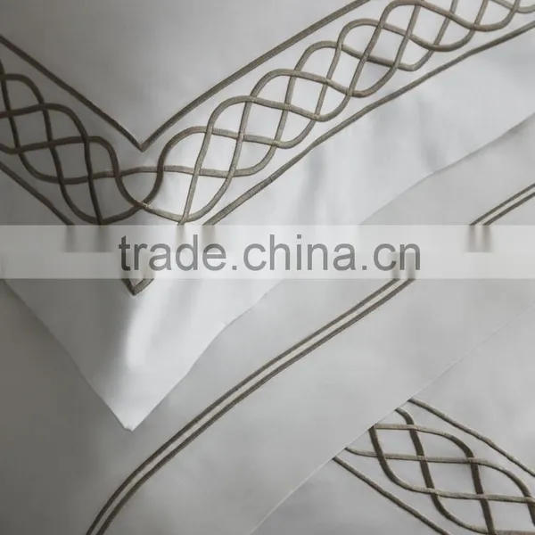 300TC Egyptian Cotton Sheet Set Embroidery Artwork photo-2