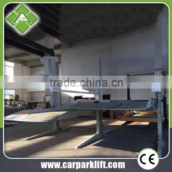 Mechanical Car Garage Double Deck Vertical 2 Level Parking Lift photo-2