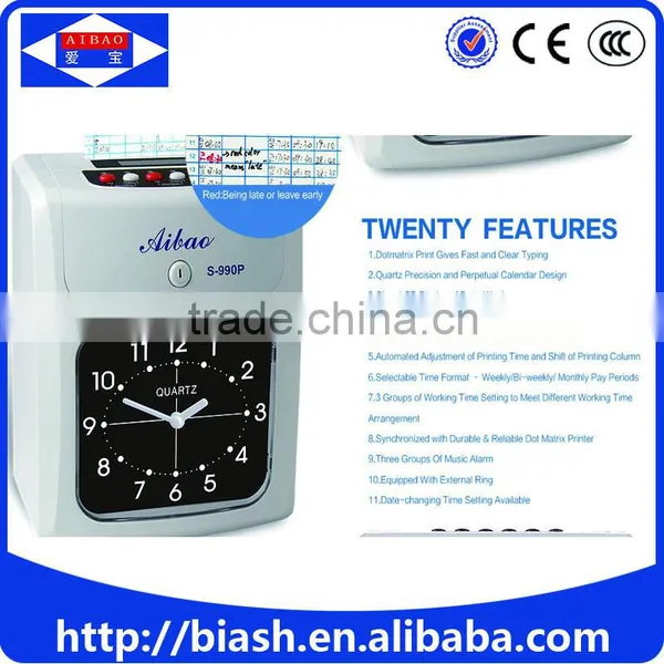 Electonic Punch Time Card Time Clock/punch Card Time Clock for Attendance photo-2