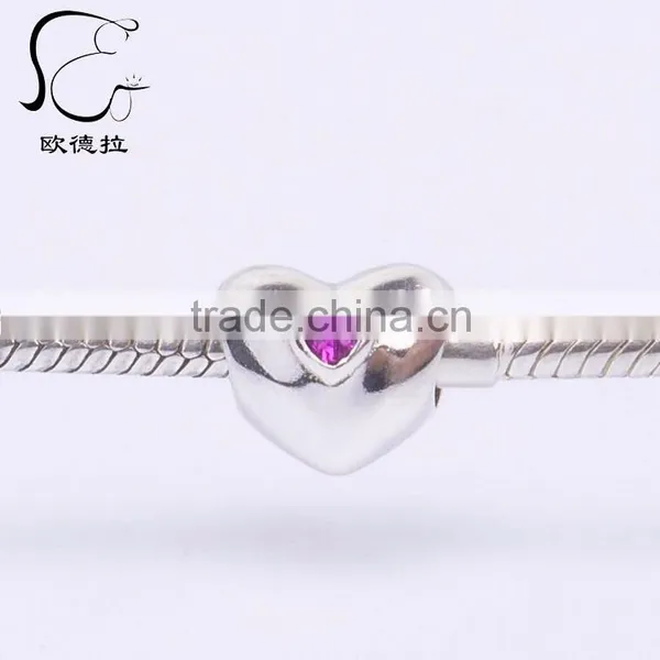 cz Paved Silver Sterling Charm photo-4