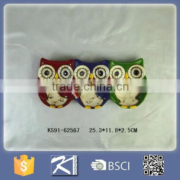 Kinsheng Wholesale Ceramic Plates Owl-shaped Plates photo-3