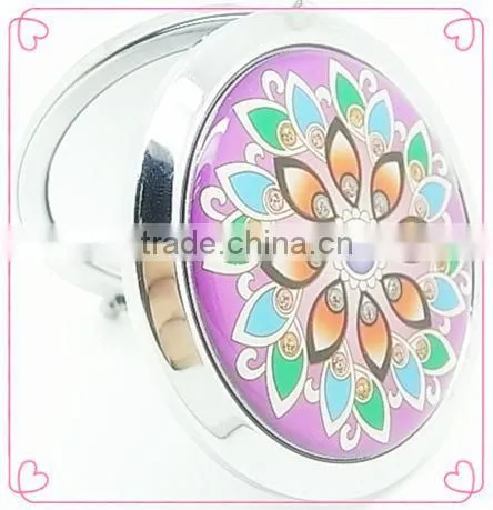 Hot sale CD folding make up mirror,shell color Bei mirror gift