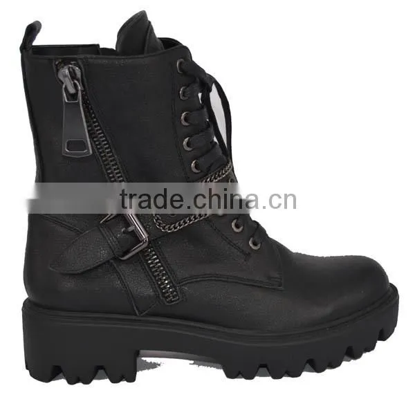 Boots on Sale Black Boots Puppy Heel Leather Ankle Boots Ankle photo-5