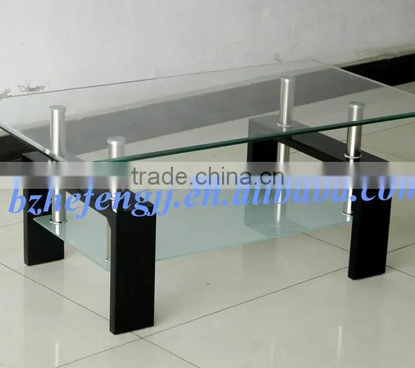 Wholesale Modern Glass Coffee Table With Mdf Legs photo-3