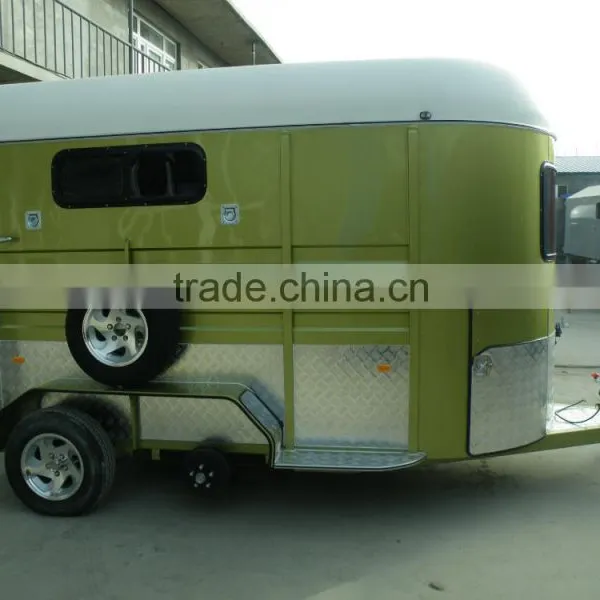 2 Horse Straight Load Trailer With Kitchenette Bunk Beds Inside photo-2
