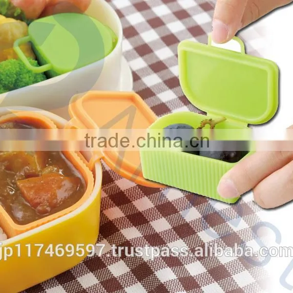 Kids Lunch Bento Boxes Tools Accesories Food Cups Set Dividers Silicone Kitchenware Kechup & Mayo Sauce Holder Ontainer 75800