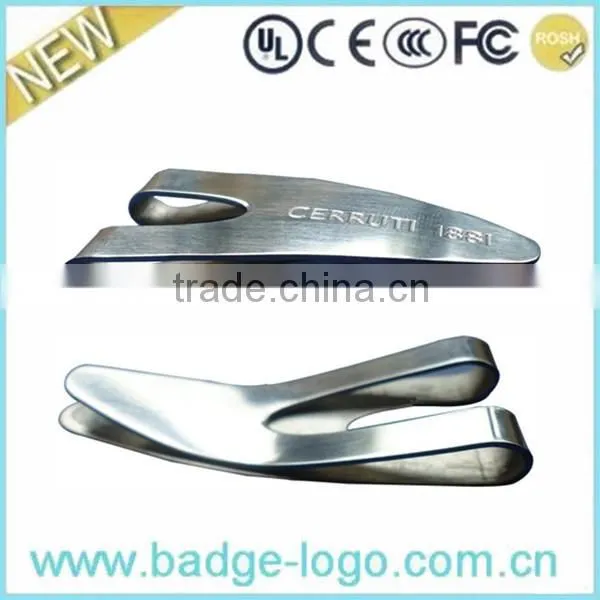 Letter Logo Stainless Steel Money Clip photo-3