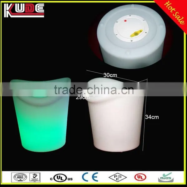 Best Selling Durable Plastic LED Wine Ice Bucket, LED Flashing Ice Bucket, LED Lighted Ice Bucket photo-4