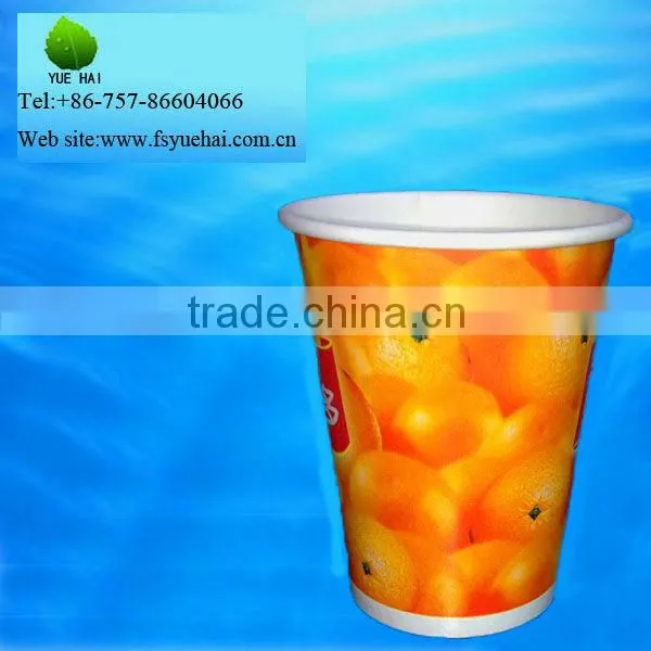 China Wholesale Doulbe pe Paper Cup for Cold Drinks Paper Juice Cup
