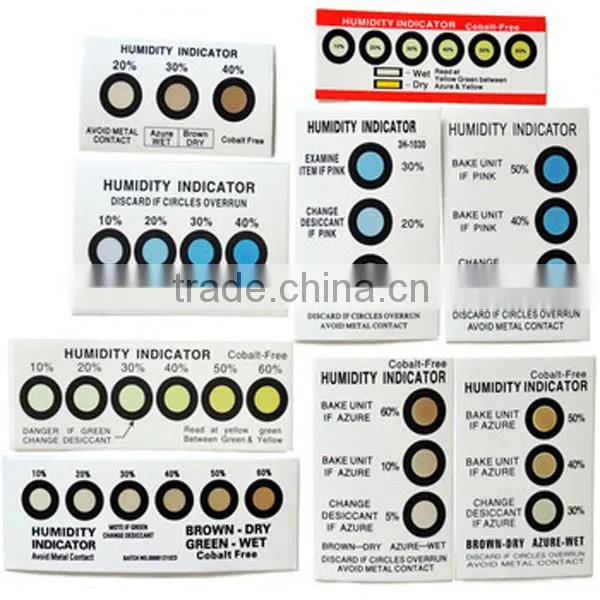 Eco-friendly Changeble Humidity Indicator Card, Humidity Sensor Card photo-6