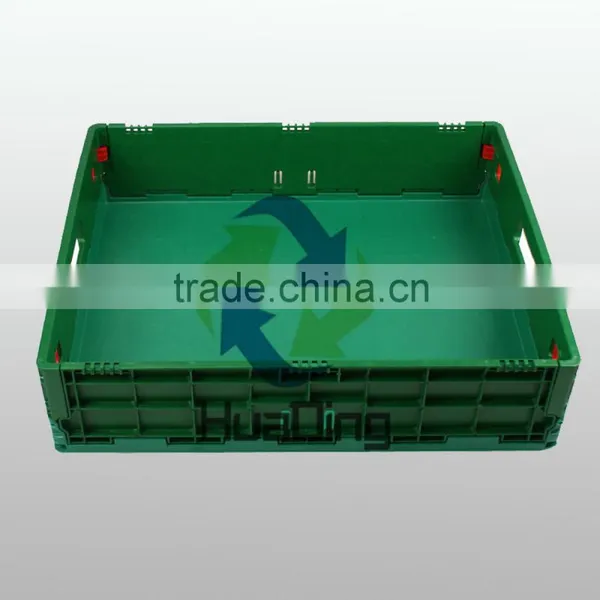 High Quality Handle Foldable Large Plastic Moving Crateslid photo-3
