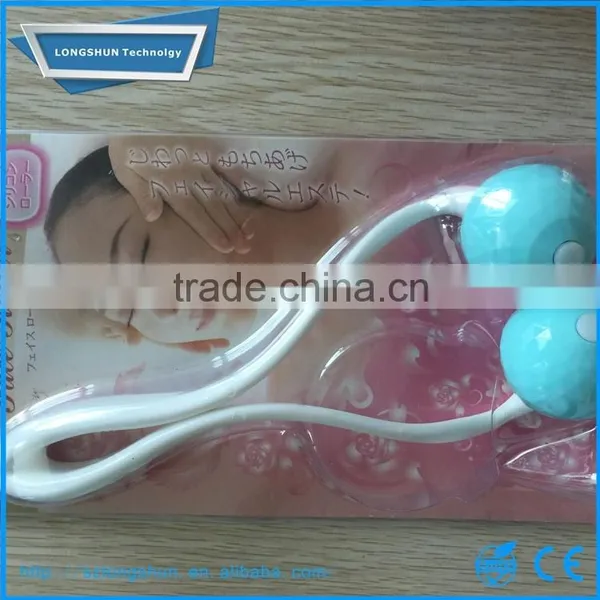 Two Ball Face Relax Massager, Plasitc Handheld Facial Roller Massager photo-2