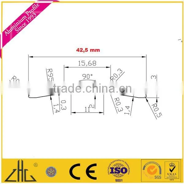WOW! Aluminum Tile Trim Profile, Aluminum Extrude to the Carpet photo-2