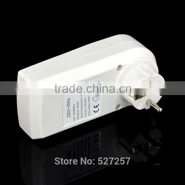 12/24 Hours Digital Plug-in Timer Programmable EU Plug Socket Switch photo-6