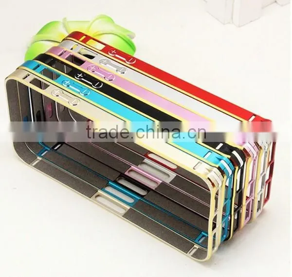 Gift Promotion, Aluminum Phone Border for IPhone 5 5s 6 Plus, With Gold Edge