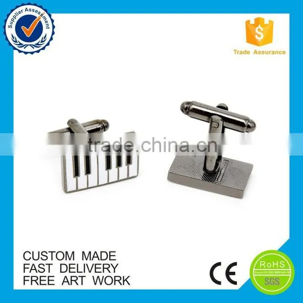 Customized Compass Logo Metal Epoxy Enamel Cufflinks photo-5