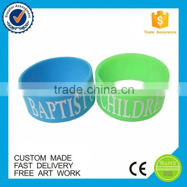 Custom 1 Inch Silicone Wristbands no Minimum photo-6
