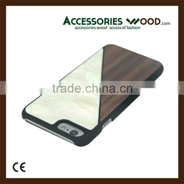 Hot Selling Cheap Shell and Wood Mobile Phone Case for Iphone photo-5