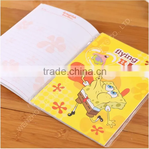 Custom Cheap School Notebook Wholesale, SpongeBob Notebook Wholesale photo-4