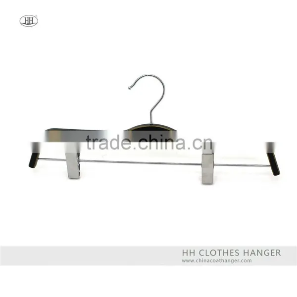 The Solid Plastic Pant&skirt Hanger,plastic Bottom Hanger,50*17mm Flat Metal Clip photo-2