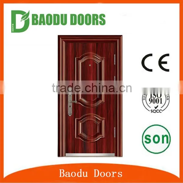 Lowes Entry Security Fire Rated Steel Doors Used Wrought Iron Single Door photo-2