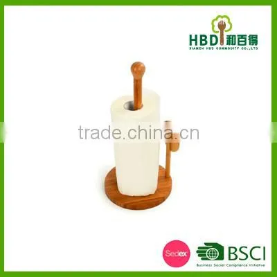 High Quality Bamboo Paper Towel Holder photo-2