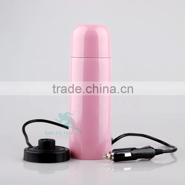 12V24V 50W Stainless Steel Electric Car Heated Travel Mug Cup Bottle photo-5
