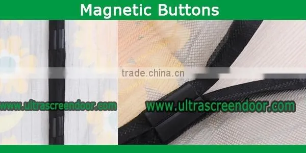 Micro Mesh Strong Magnet Screen Door Curtain With Heat Pressure Seaming photo-3