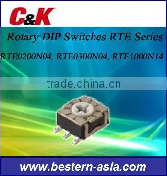 C&K RTE1000N14 Rotary DIP Switches (RTE Series)