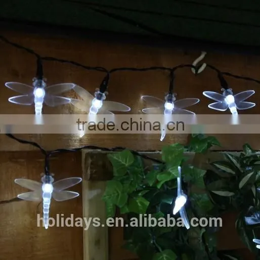 5M 50 LED White Dragonfly Fairy Solar Garden Light photo-5