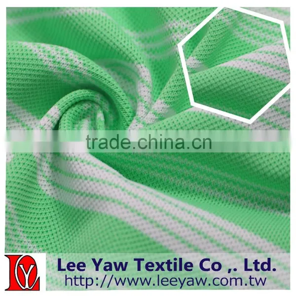 Polyester Full Dull Spandex Pique Stripe Fabric With Anti-bacterial photo-2
