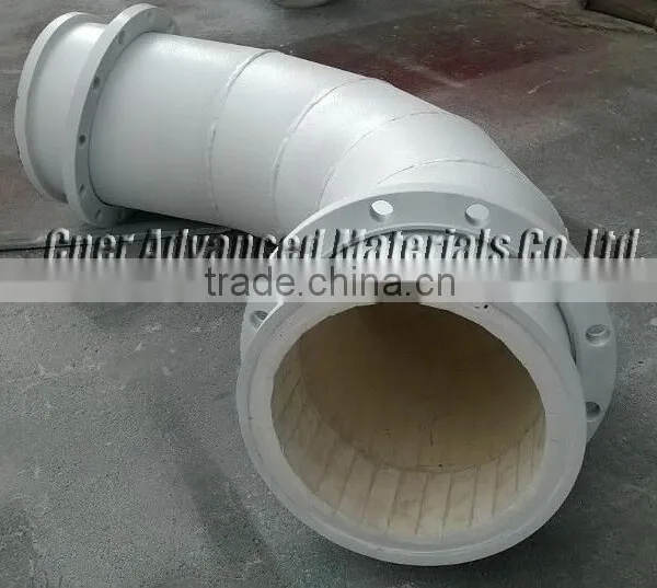 Hot Sale Alumina Ceramic Lined Pipe/Bend/Elbow For Mining photo-2