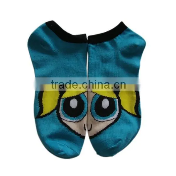 GSW-115 Bulk Cartoon Design Good Combed Cotton Ladies Women Ankle Socks