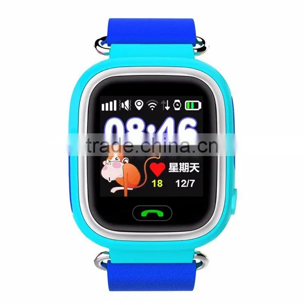 Hot Q90 Touch Screen WIFI Positioning Smart Watch Children SOS Call Locator Finder Device Tracker Kid Safe Anti Lost Monitor photo-2