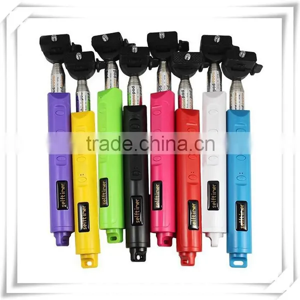 2016 New Handheld Selfie Stick for Smart Phone Cable Take Pole Monopod,cable Take Pole Selfie Stick