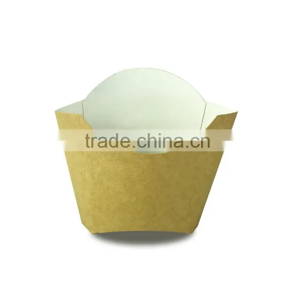 Disposable French Fries Chips Paper Box Brown Craft Paper Case French Fries Packaging Box photo-3