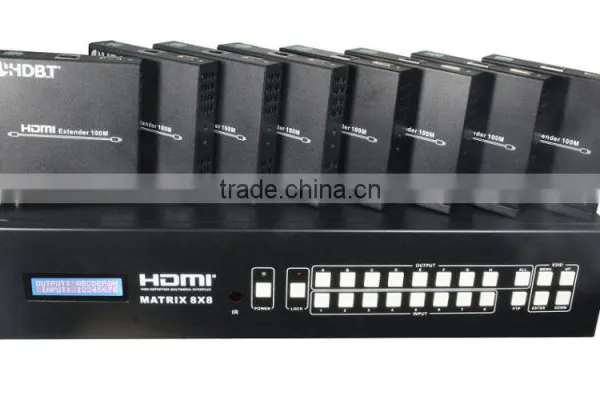 Super Quality HDBaseT 8x8 HDMI Matrix Over CAT5e/6/7, RS232,TCP/IP Control photo-2