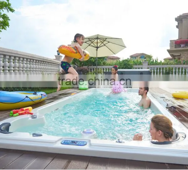 Large Outdoor Spa Pool Acrylic Massage Whirlpool Swim Spa Whirlpool Pool Spa Hot Tub photo-3