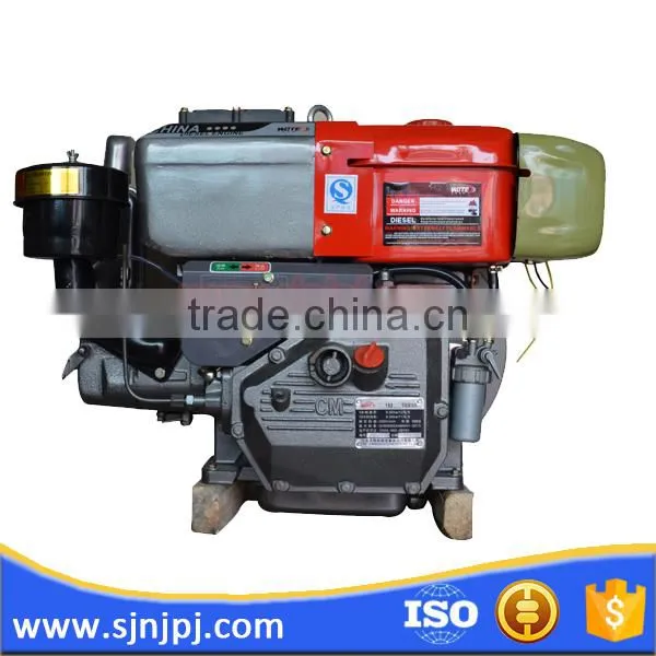 Small 12 hp Walking Tractor Diesel Engine Holpper Cold Type With Light