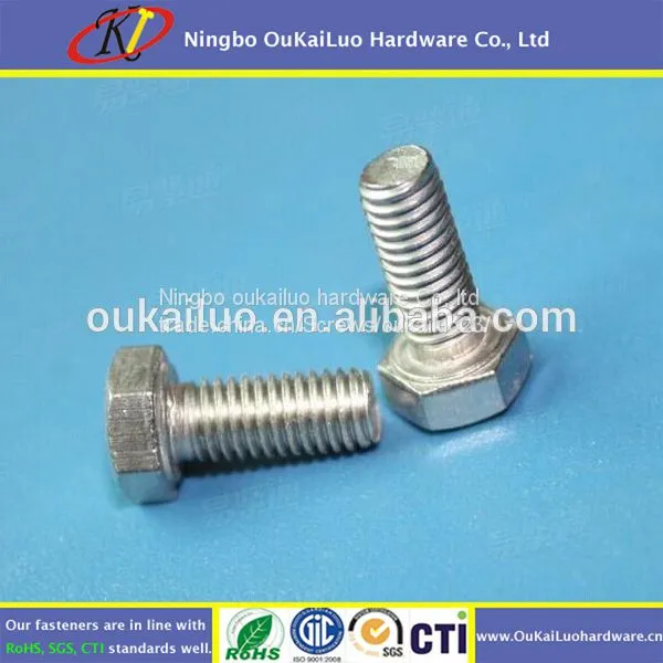 Steel Black Oxide Hex Head Bolt