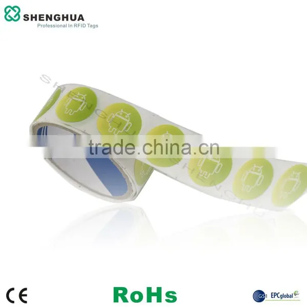 Rfid 13.56mhz Nfc Sticker F08 Nfc Coin Tag Iso 14443a Smart Rfid Label photo-3