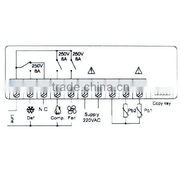 Digital Microcomputer Refrigeration Temperature Controller Compressor Defrost Fan + NTC PTC Probe Type photo-4
