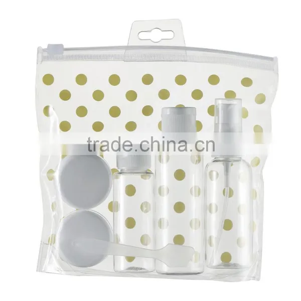 Travel Mate Small Hanging Wash Bag Toiletries Case With 4 Reusable Bottles photo-5
