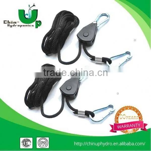 Hydroponic Grow Light 1/8" Rope Hanger/ Heavy Duty Rope Ratchet/ Light Lifter Easy Roller photo-4