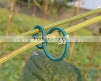 Green Color Eight Shape Plastic Clips For Garden Binding photo-2