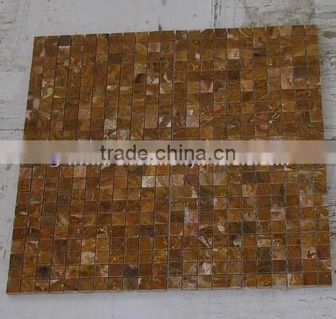 New Selling Attractive Style BROWN GOLDEN ONYX MOSAIC TILES COLLECTIONS photo-3