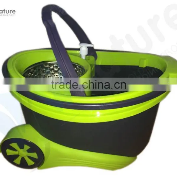 Magic 360 Spin Mop With Wheels Microfiber Mop Designed by Power Saving System photo-4