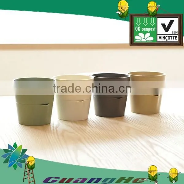 New Designed Biodegradable Pla Plastic Flower Pot