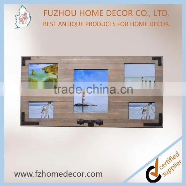 2017 New Arrival Vintage Wooden Photo Frame With Multi Window for Home Decoration photo-2